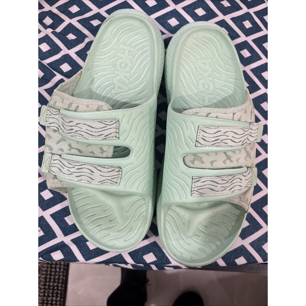 Hola Slides Ora Luxe Teal Green Size 12